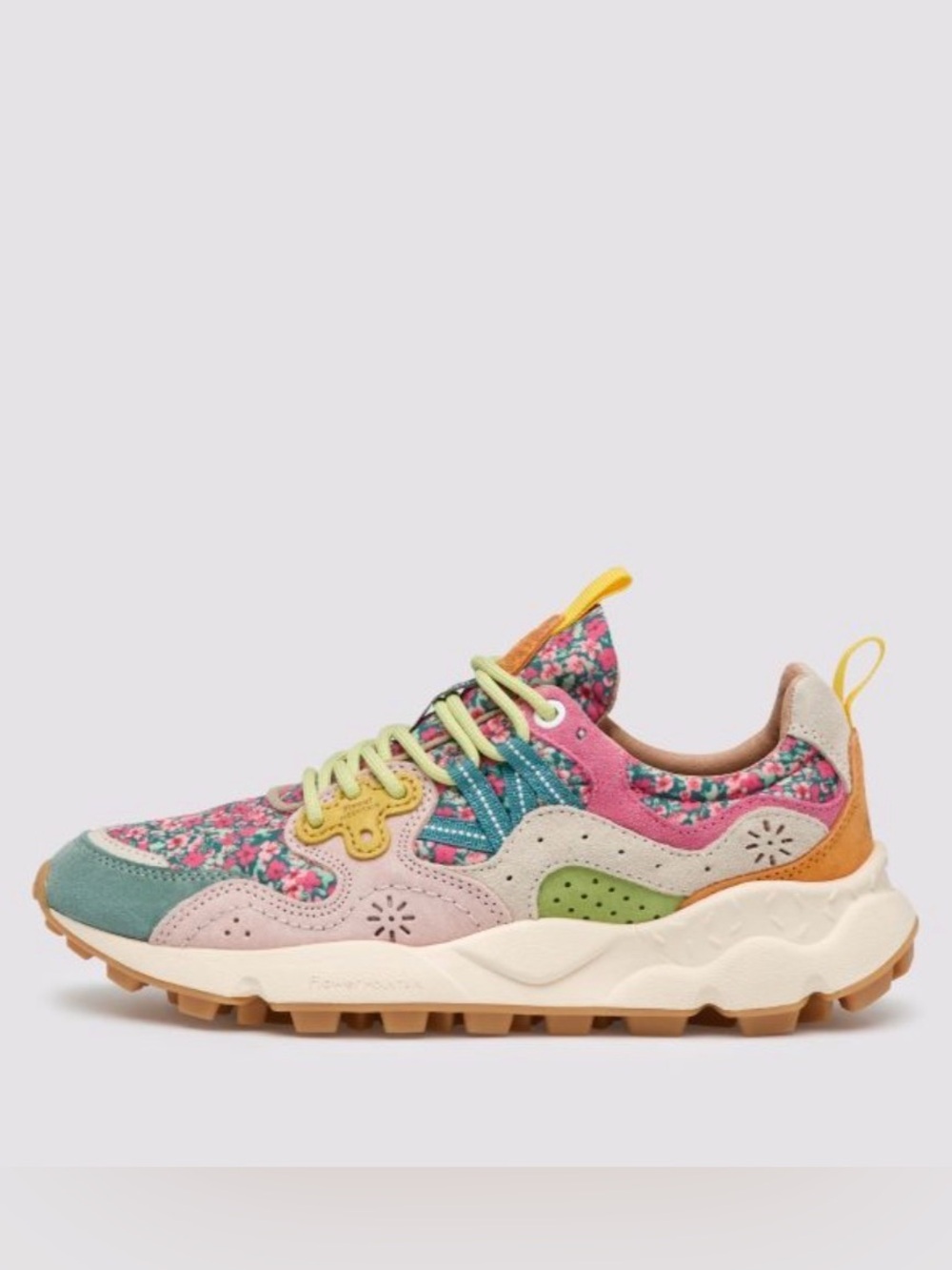 NWT Flower Mountain YAMANO 3 WOMAN
Suede and fabric sneakers in Petrol - Cipria